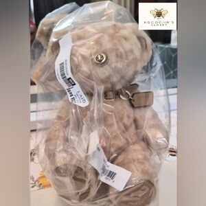 Coach Bear Collectible In Signature Shearling - Unopened with Tags ©️2021 #C7058